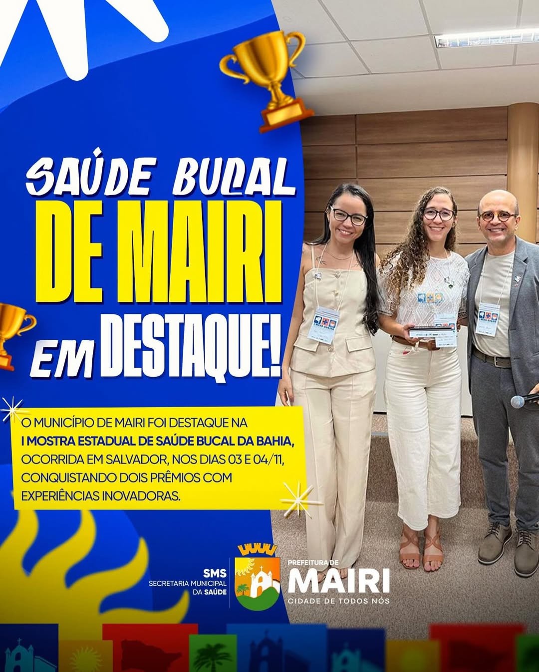 Mairi é Destaque na I Mostra Estadual de Saúde Bucal da Bahia